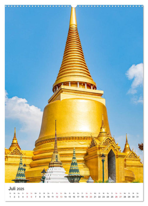 Wat Phra Kaew - Tempel in Bangkok (CALVENDO Premium Wandkalender 2025)