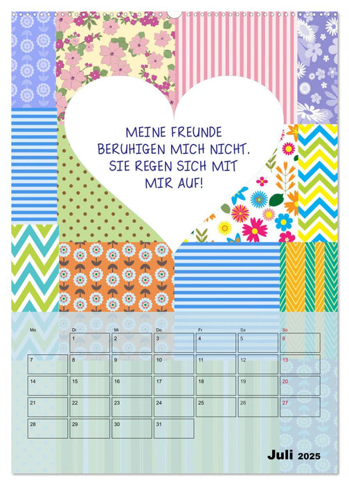 Königin über alles! Typokalender für starke Frauen (CALVENDO Premium Wandkalender 2025)