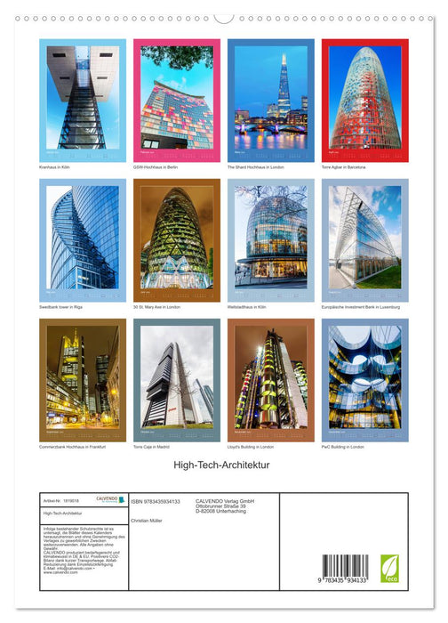High-Tech-Architektur (CALVENDO Premium Wandkalender 2025)