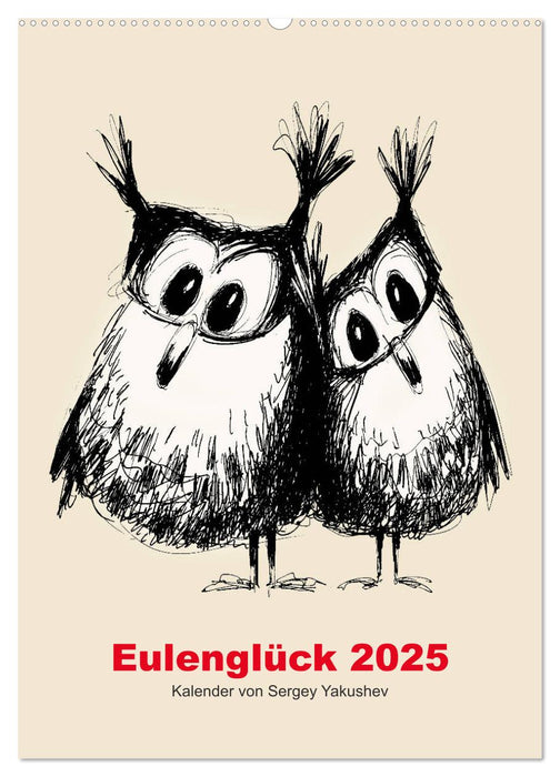 Eulenglück 2025 (CALVENDO Wandkalender 2025)