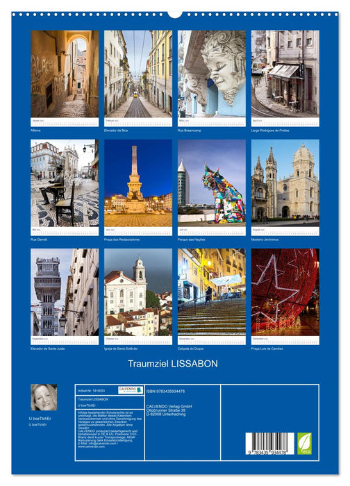 Traumziel LISSABON (CALVENDO Premium Wandkalender 2025)