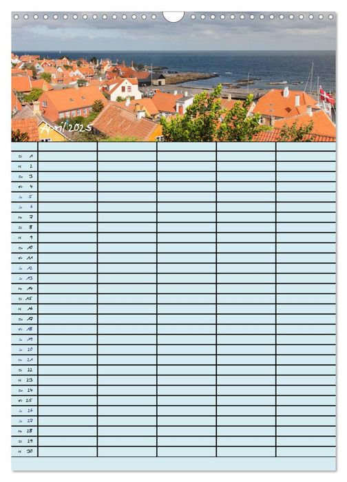 Familienplaner - Sommer auf Bornholm (CALVENDO Wandkalender 2025)