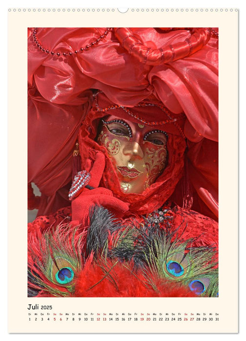 Karneval Maskenzeit in Venedig (CALVENDO Premium Wandkalender 2025)