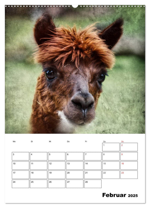 Retro Tierportraits (CALVENDO Premium Wandkalender 2025)