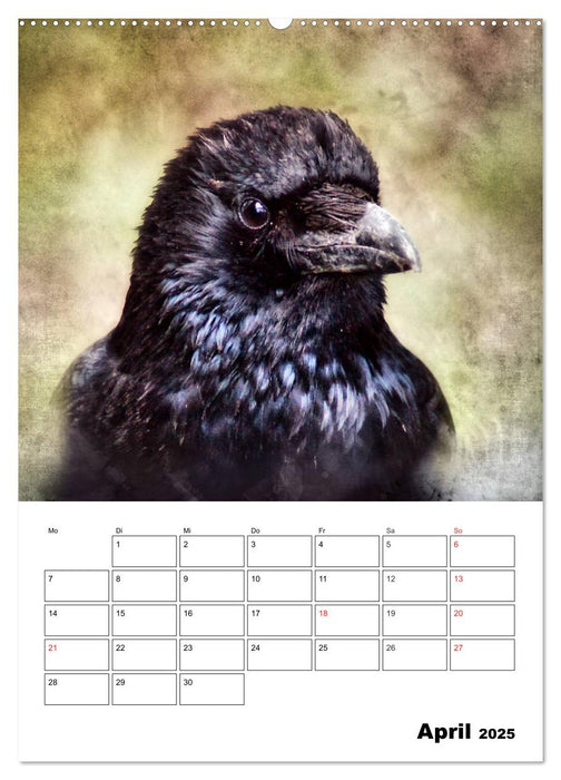 Retro Tierportraits (CALVENDO Premium Wandkalender 2025)