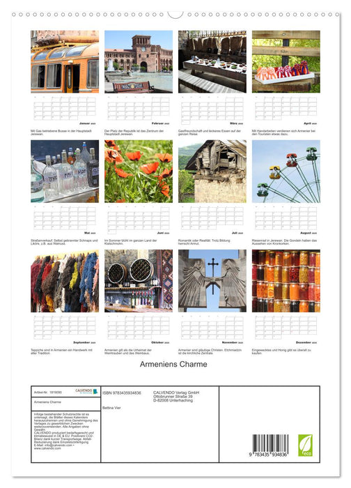 Armeniens Charme (CALVENDO Premium Wandkalender 2025)