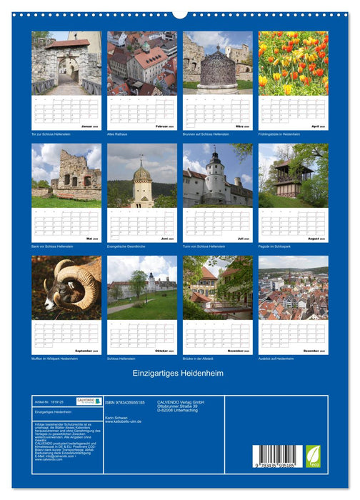 Einzigartiges Heidenheim (CALVENDO Premium Wandkalender 2025)