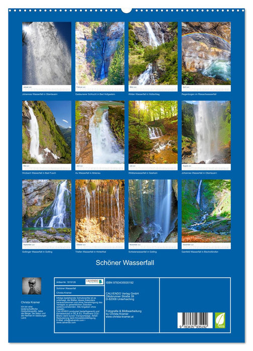 Schöner Wasserfall (CALVENDO Premium Wandkalender 2025)