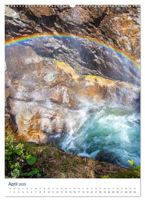 Schöner Wasserfall (CALVENDO Premium Wandkalender 2025)