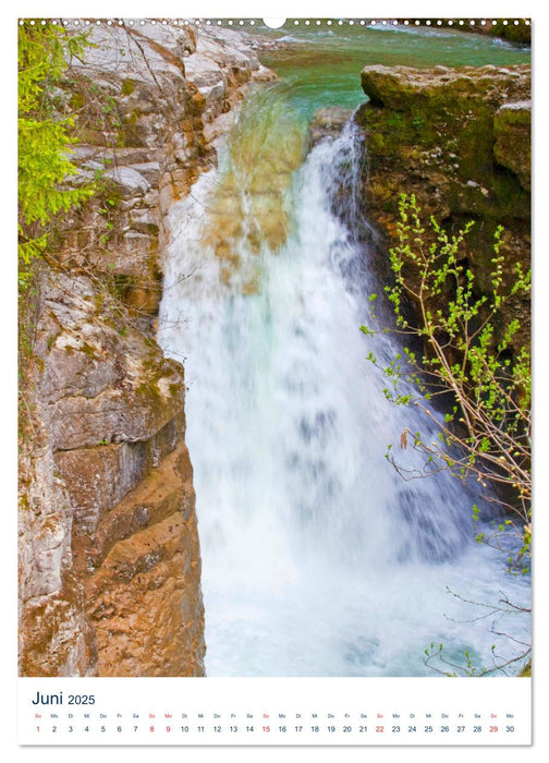 Schöner Wasserfall (CALVENDO Premium Wandkalender 2025)