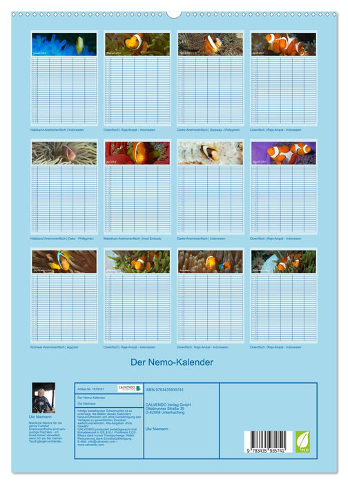 Der Nemo-Kalender (CALVENDO Wandkalender 2025)