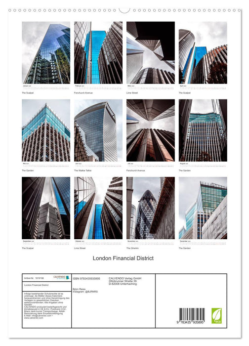 London Financial District (CALVENDO Premium Wandkalender 2025)