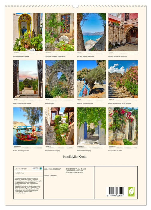 Inselidylle Kreta (CALVENDO Premium Wandkalender 2025)