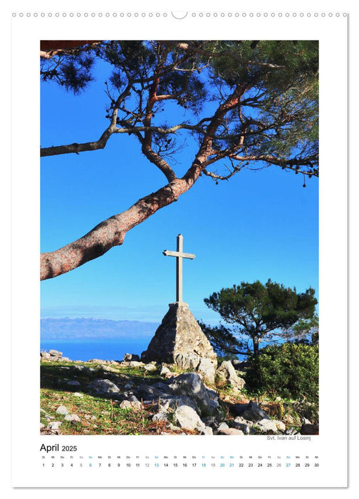 Kroatiens Inselzauber, Cres und Losinj (CALVENDO Premium Wandkalender 2025)