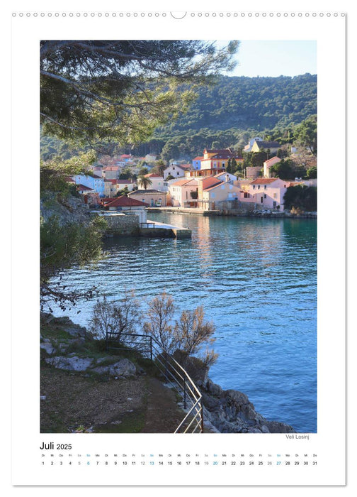 Kroatiens Inselzauber, Cres und Losinj (CALVENDO Premium Wandkalender 2025)