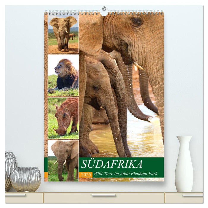 SÜDAFRIKA Wild-Tiere im Addo Elephant Park (CALVENDO Premium Wandkalender 2025)