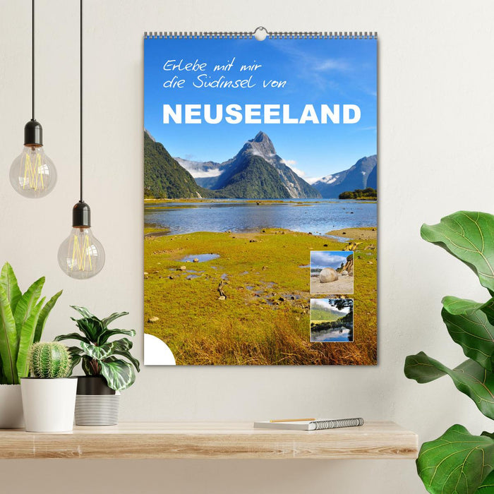 Erlebe mit mir die Südinsel von Neuseeland (CALVENDO Wandkalender 2025)