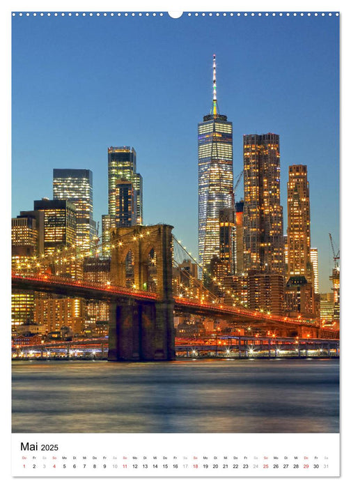 New Yorks architektonische Highlights (CALVENDO Premium Wandkalender 2025)