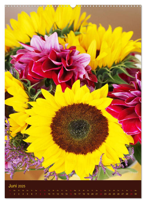 Sonnenblumen - Strahlende Blüten (CALVENDO Premium Wandkalender 2025)