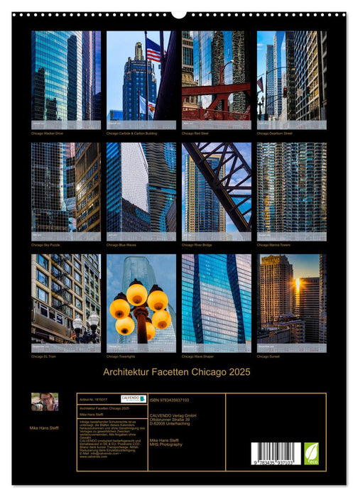 Architektur Facetten Chicago 2025 (CALVENDO Premium Wandkalender 2025)