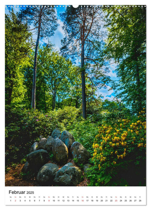 Rhododendron Park (CALVENDO Premium Wandkalender 2025)