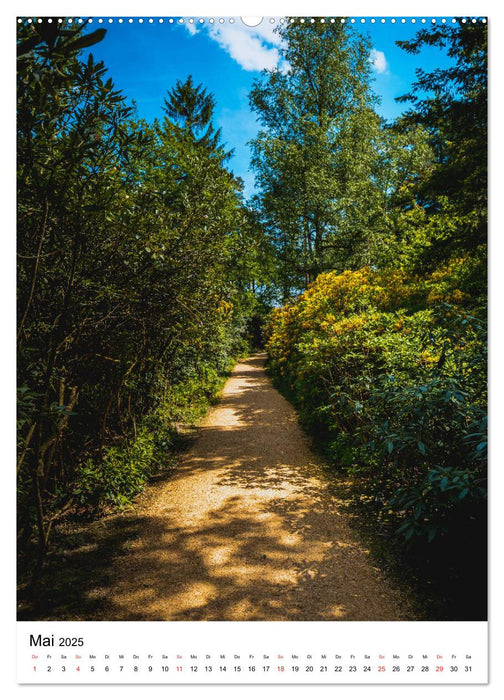 Rhododendron Park (CALVENDO Premium Wandkalender 2025)