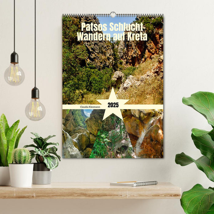 Patsos Schlucht. Wandern auf Kreta (CALVENDO Wandkalender 2025)