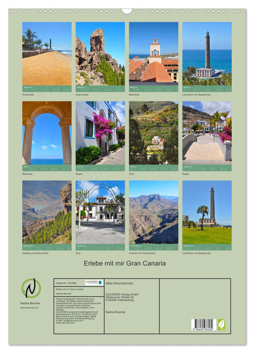 Erlebe mit mir Gran Canaria (CALVENDO Wandkalender 2025)