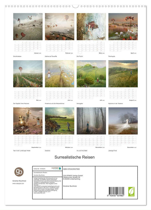 Surrealistische Reisen (CALVENDO Premium Wandkalender 2025)