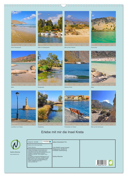 Erlebe mit mir die Insel Kreta (CALVENDO Wandkalender 2025)