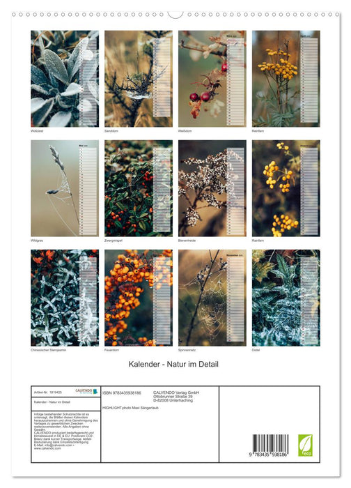 Kalender - Natur im Detail (CALVENDO Premium Wandkalender 2025)
