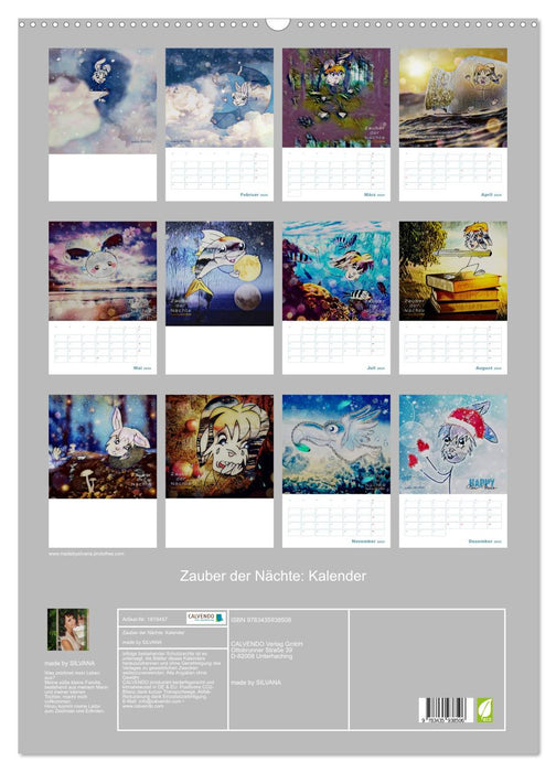 Zauber der Nächte: Kalender (CALVENDO Wandkalender 2025)