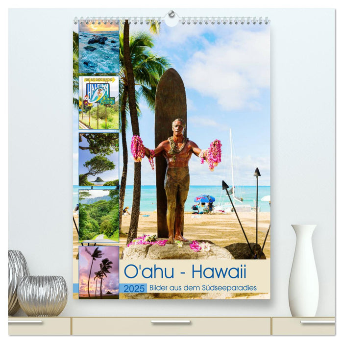 O'ahu - Hawaii, Bilder aus dem Südseeparadies (CALVENDO Premium Wandkalender 2025)