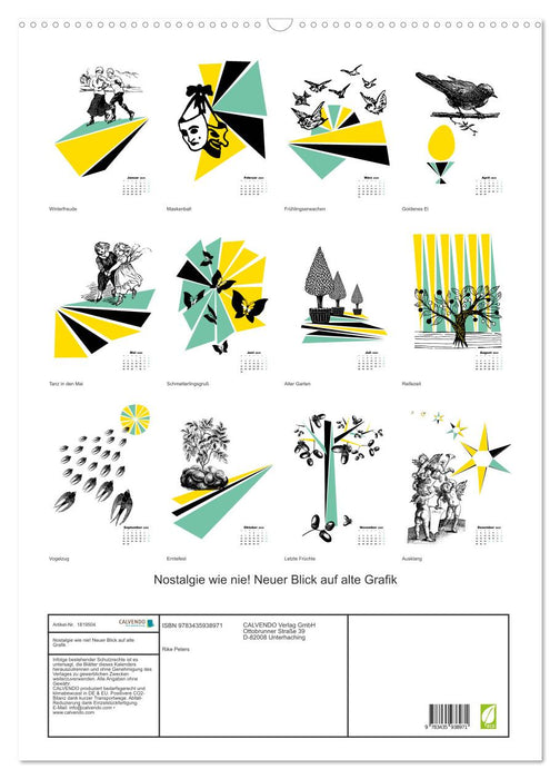 Nostalgie wie nie! Neuer Blick auf alte Grafik (CALVENDO Wandkalender 2025)