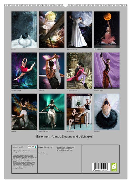 Ballerinen - Anmut, Eleganz und Leichtigkeit (CALVENDO Premium Wandkalender 2025)