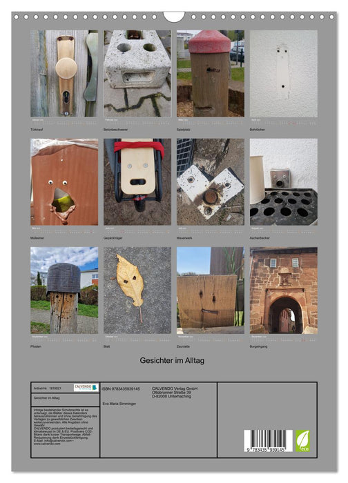 Gesichter im Alltag (CALVENDO Wandkalender 2025)