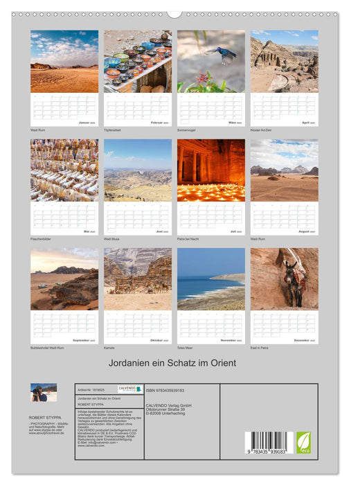 Jordanien ein Schatz im Orient (CALVENDO Premium Wandkalender 2025)