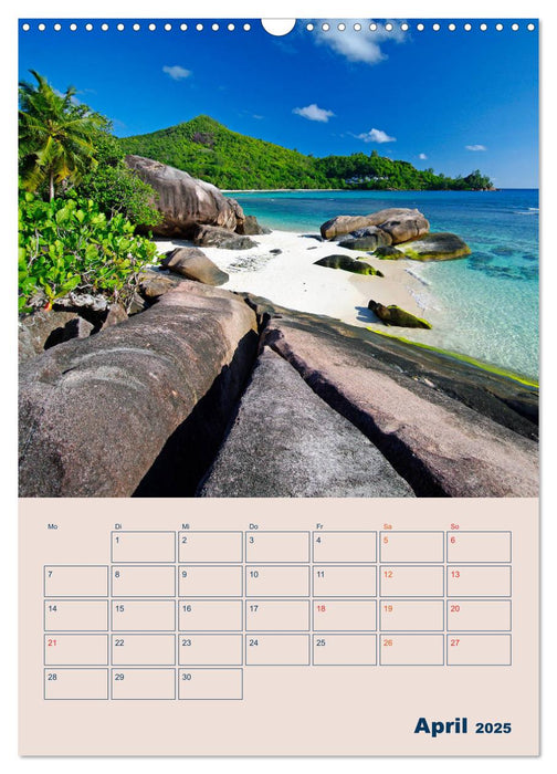 Mahe - Inselparadies der Seychellen (CALVENDO Wandkalender 2025)