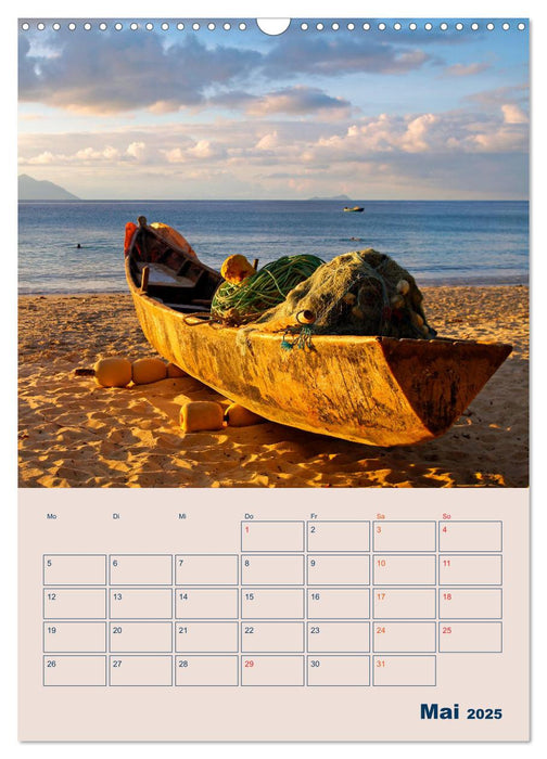 Mahe - Inselparadies der Seychellen (CALVENDO Wandkalender 2025)