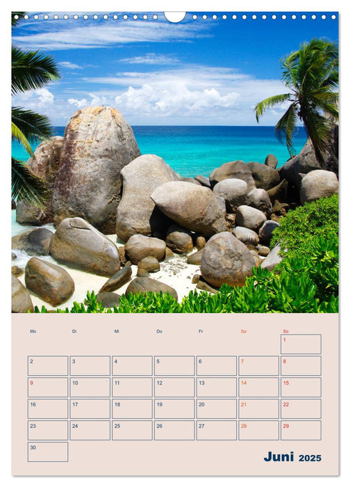 Mahe - Inselparadies der Seychellen (CALVENDO Wandkalender 2025)