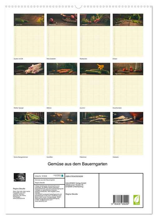 Gemüse aus dem Bauerngarten (CALVENDO Premium Wandkalender 2025)