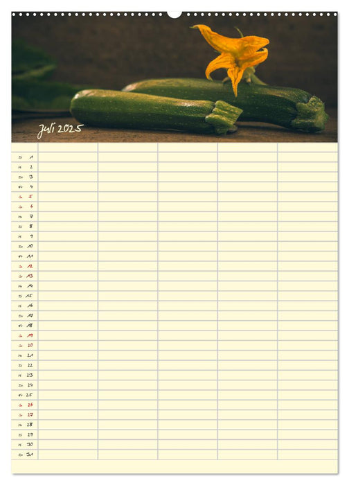 Gemüse aus dem Bauerngarten (CALVENDO Premium Wandkalender 2025)