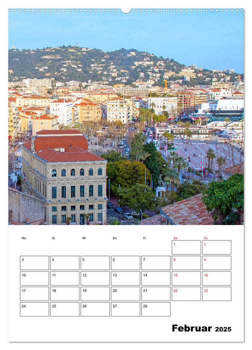 Cannes - Urlaubsort an der französischen Riviera (CALVENDO Wandkalender 2025)