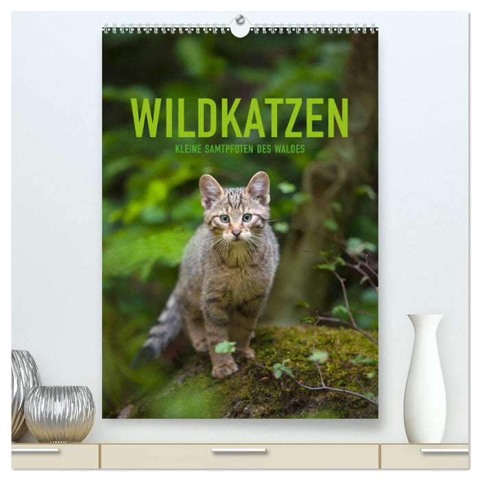 Wildkatzen - Kleine Samtpfoten des Waldes (CALVENDO Premium Wandkalender 2025)