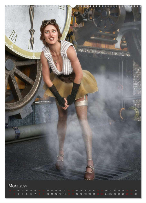 Sexy Steampunk Pin Up (CALVENDO Wandkalender 2025)