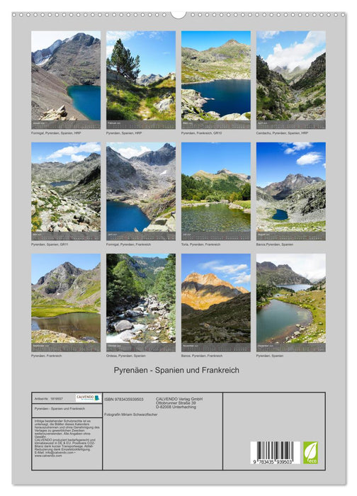Pyrenäen - Spanien und Frankreich (CALVENDO Premium Wandkalender 2025)