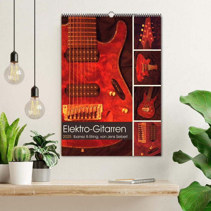 Elektro-Gitarren (CALVENDO Wandkalender 2025)