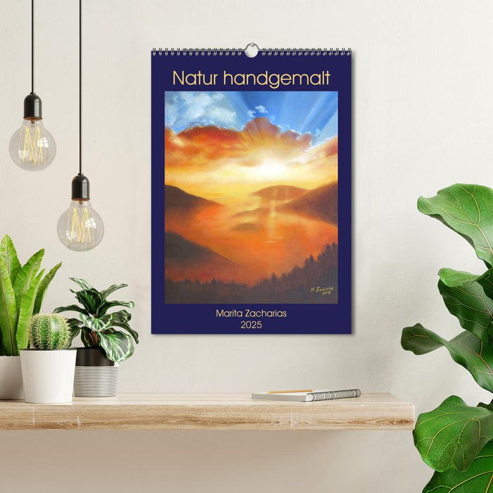 Natur handgemalt Marita Zacharias (CALVENDO Wandkalender 2025)