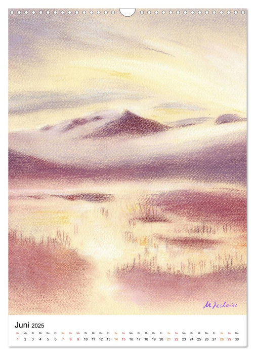 Natur handgemalt Marita Zacharias (CALVENDO Wandkalender 2025)