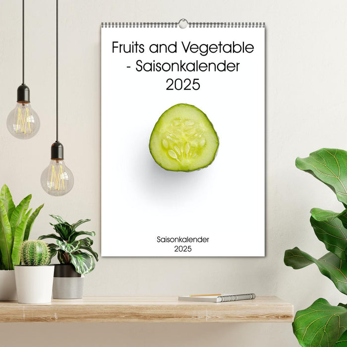 Fruits and Vegetable - Saisonkalender 2025 (CALVENDO Wandkalender 2025)